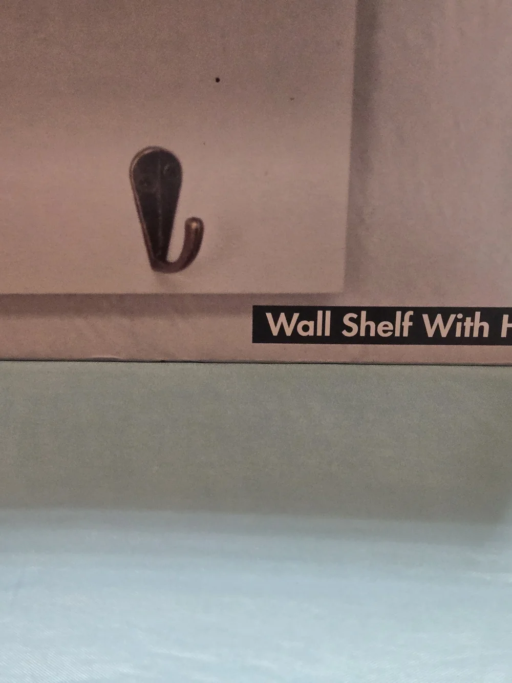 Encore Home Decor Wall Shelf w/ Hooks Classic New In Box